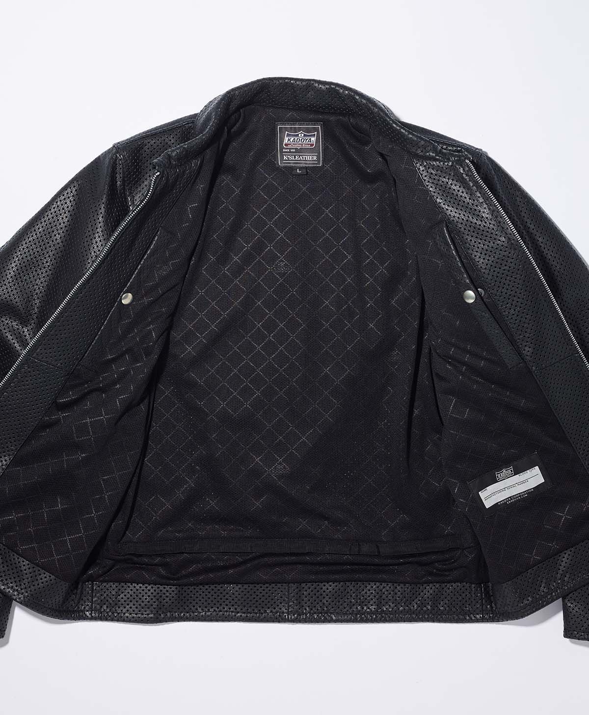 Leather jacket, leather jacket, punching leather jacket | Kadoya