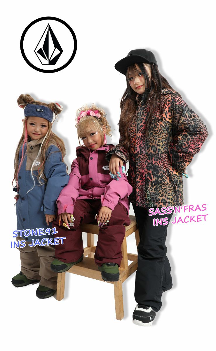 24-25 VOLCOM ボルコム スノーボード ウェア キッズ VOLCOM SASS'N