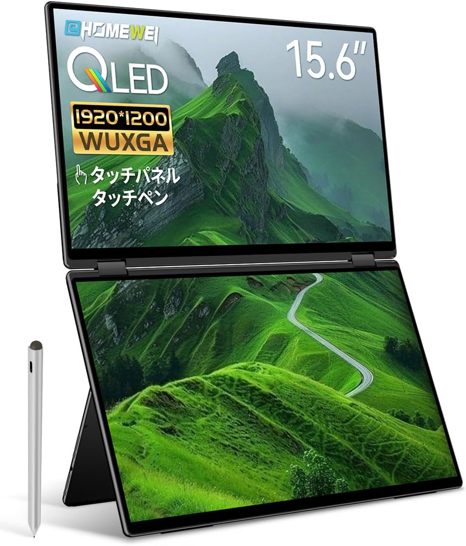 15.6インチ デュアルモニター タッチペン対応 1920x1200 60Hz XQ-156PF