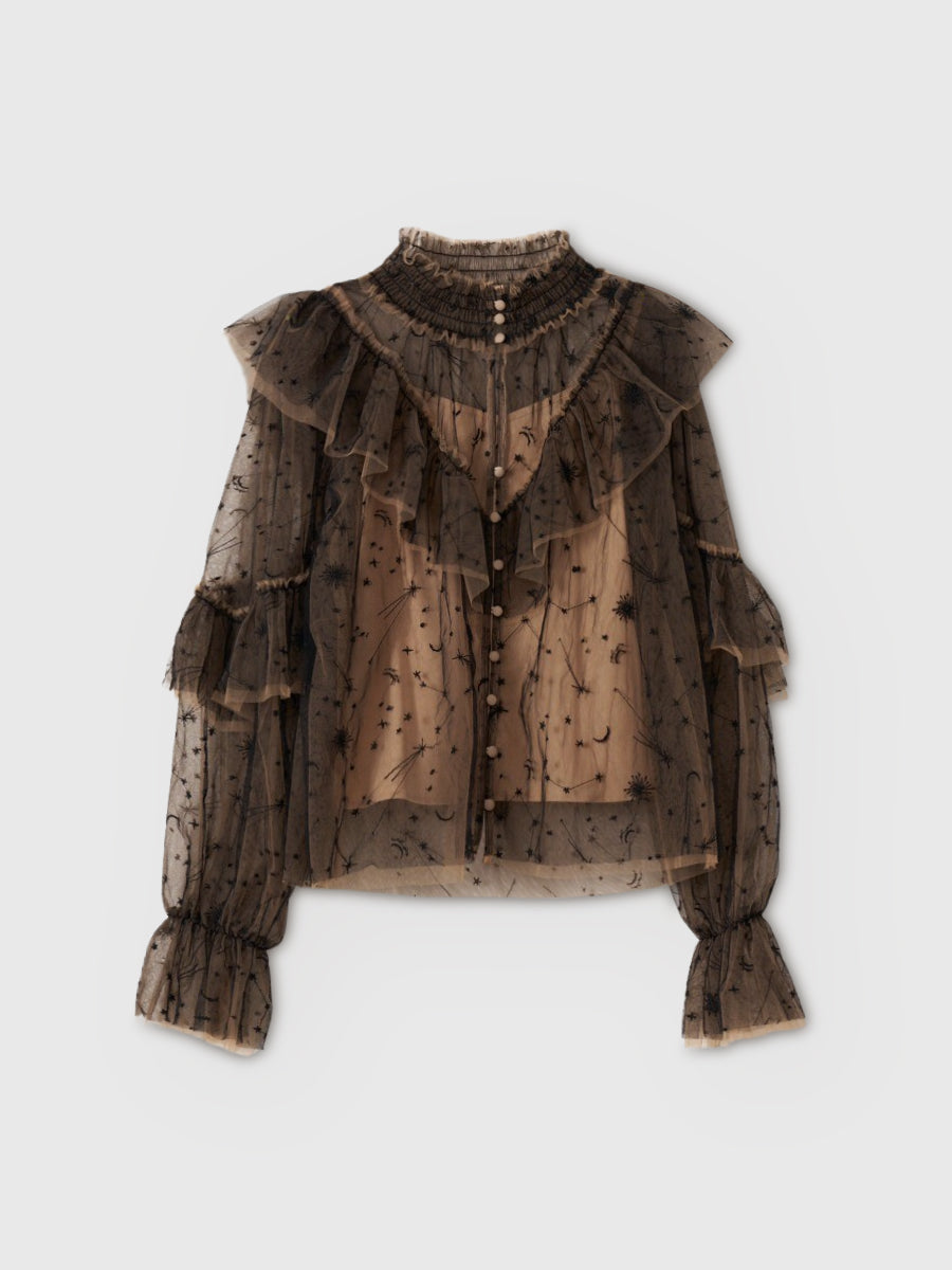 スターエンブロイダリーブラウス