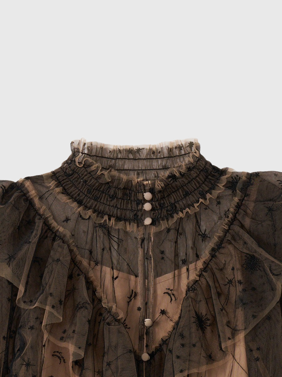 スターエンブロイダリーブラウス