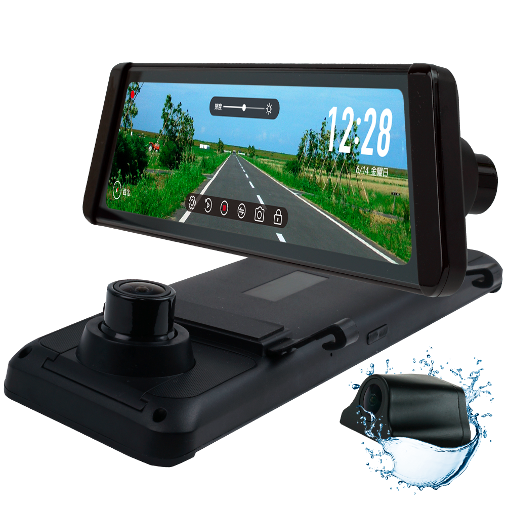 JADO SMART ドライブレコーダー ミラー型タッチパネル操作式 カメラ