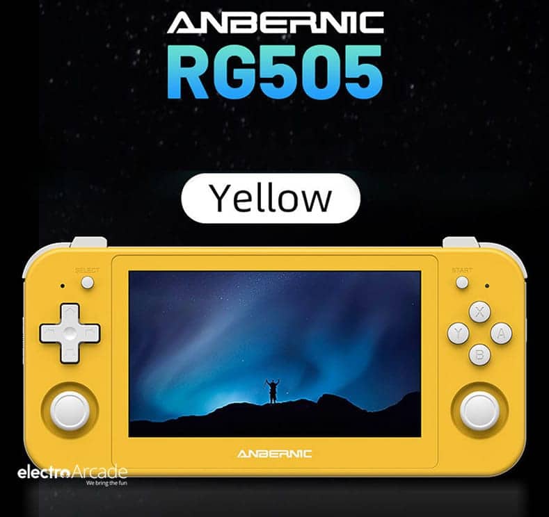 Anbernic RG505 4.95″ OLED touch screen Android gaming handheld
