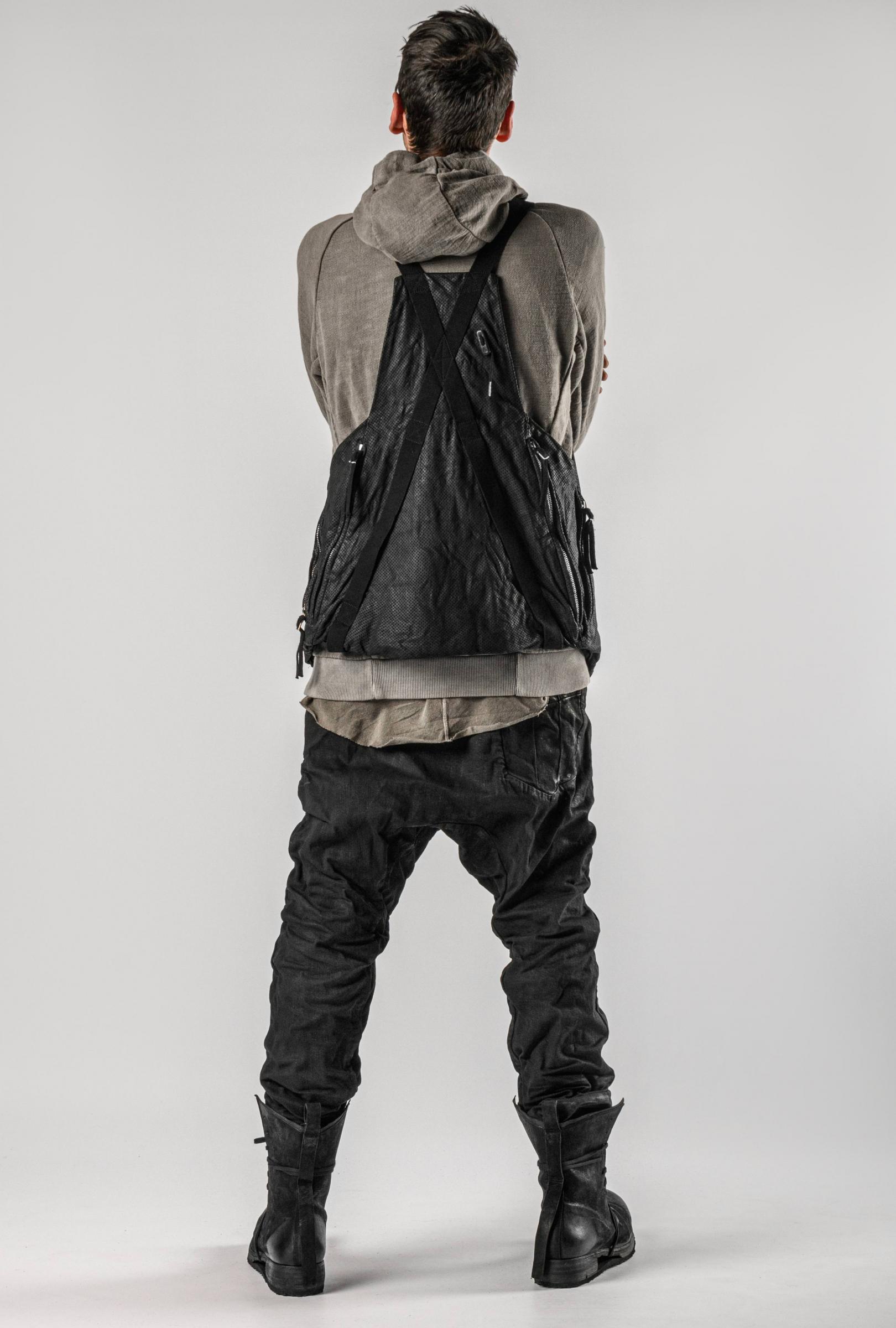 Boris Bidjan Saberi VEST BAG2.1 Perforated Horse Leather Harness