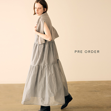 MARILYN MOON(マリリンムーン)｜モダンタックフリルワッシャーブラウス