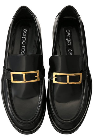 Sergio Rossi(セルジオ ロッシ)｜srNORA ローファー/ブラック の通販