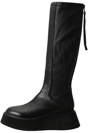 ph7+(ピアッカセッテ)｜ラウンドトウストレッチ厚底ロングブーツ