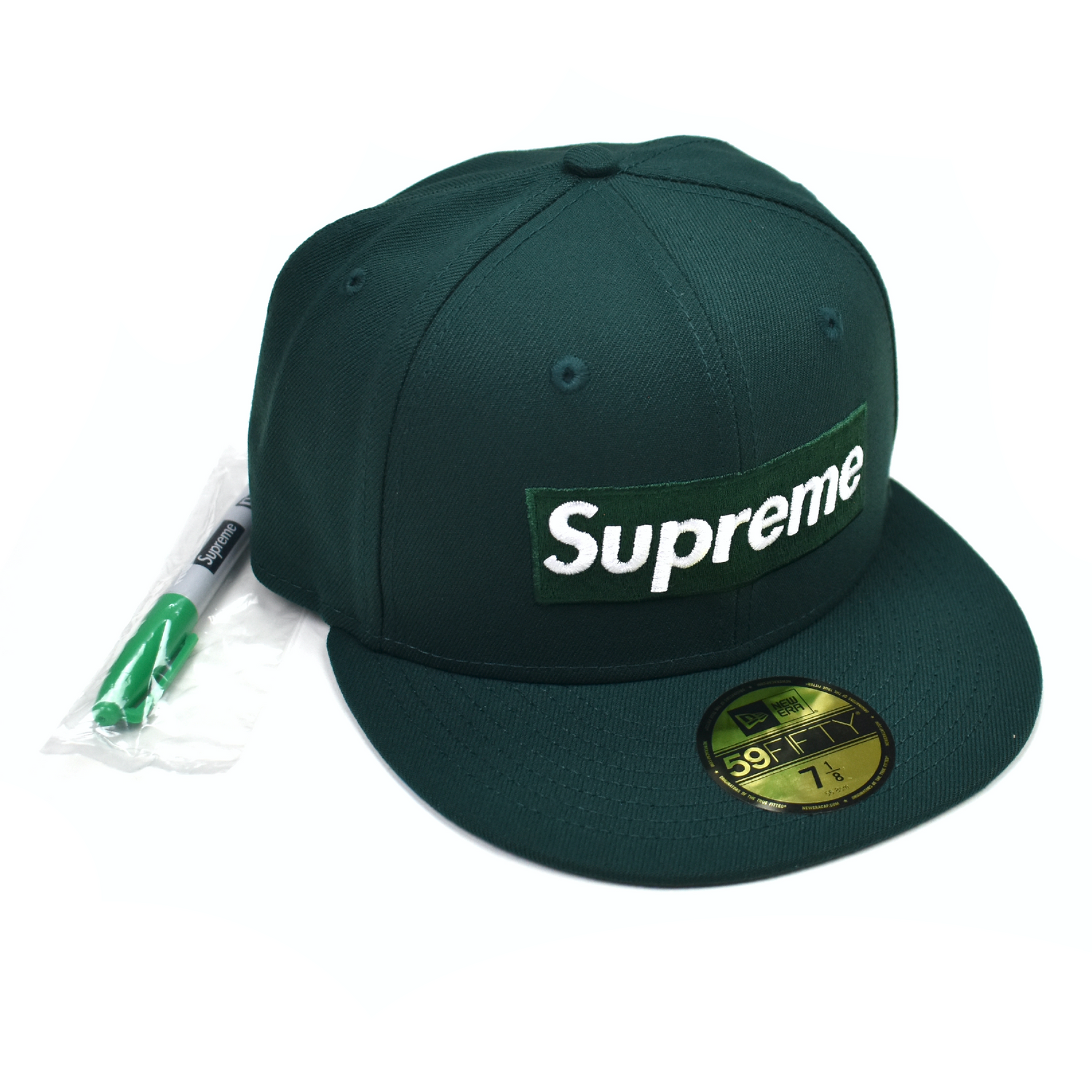 Supreme x New Era - Box Logo Digital Hat w/ Sharpie (Dark Green