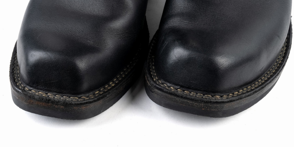 OUTLET WESCO Harness Boots Black x Burgandy Narrow Shaft BRN Lined