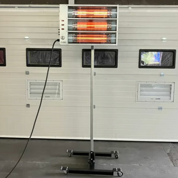 メーカー直送業者便] キュービック 3灯式 200V 短波ヒーター SA-BS3