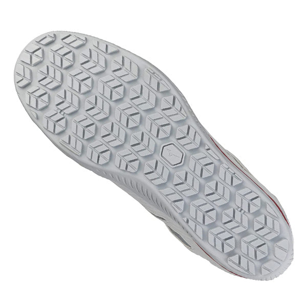 ミズノ 安全靴 オールマイティ TDII11L F1GA230001 ホワイト×レッド