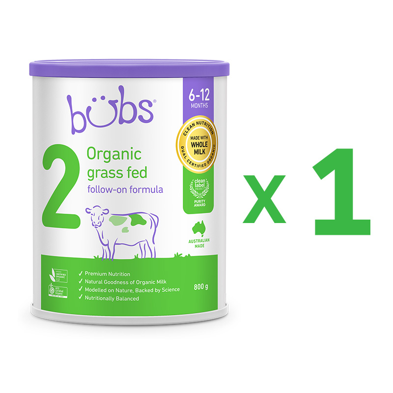 Bubs (バブズ) オーガニック グラスフェッド 粉ミルク ステップ2 (6
