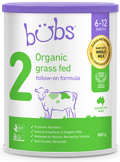 Bubs (バブズ) オーガニック グラスフェッド 粉ミルク ステップ2 (6