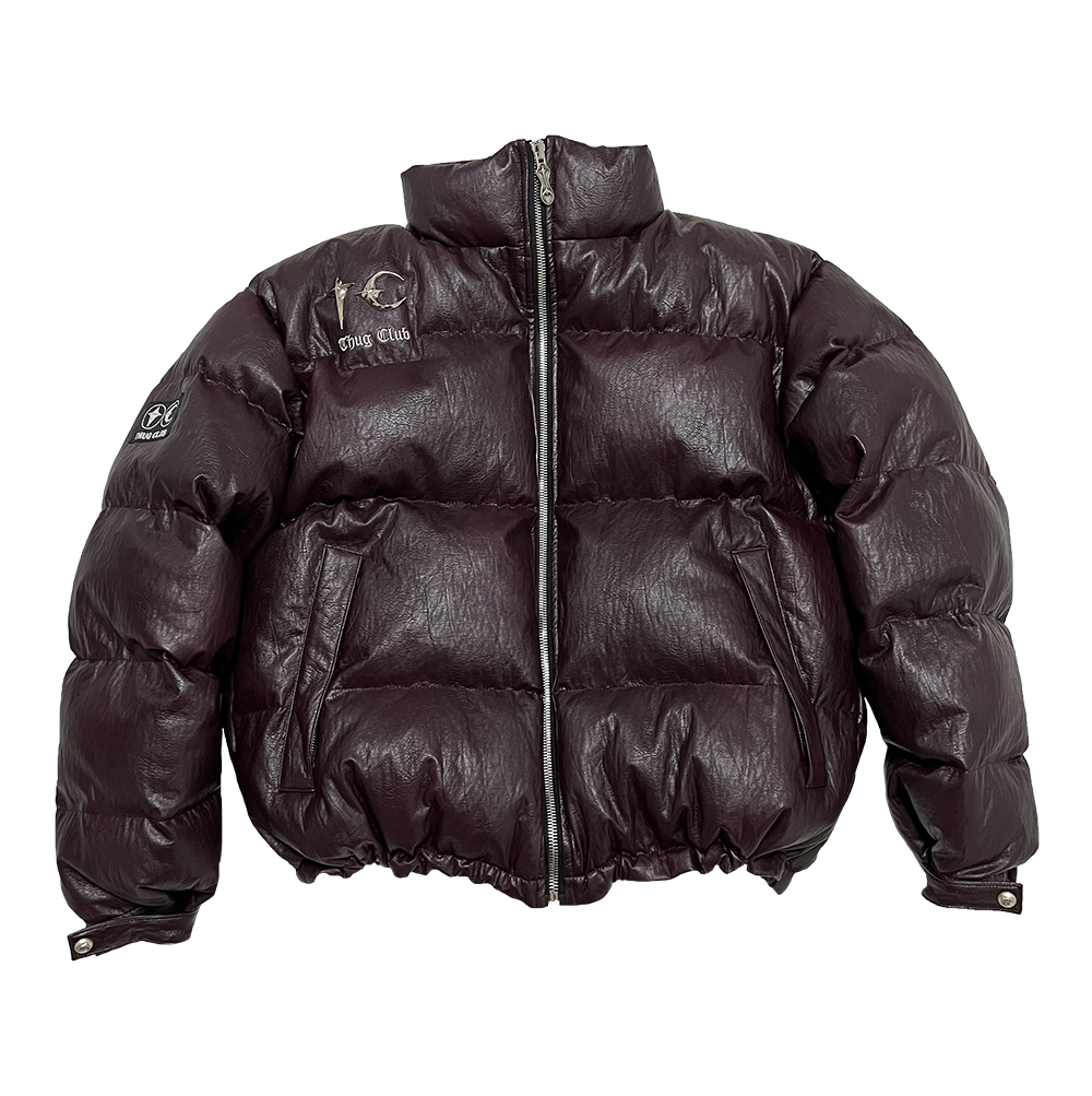 TC Leather Puffer Jacket (Duck Down) – thug club