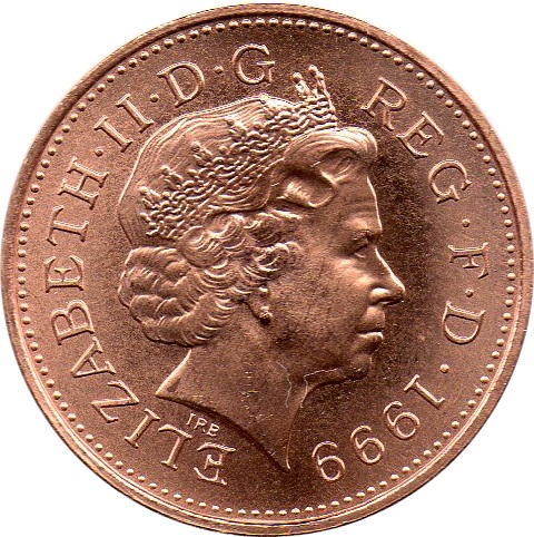1 Penny - Elizabeth II (4th portrait; non-magnetic, set issue
