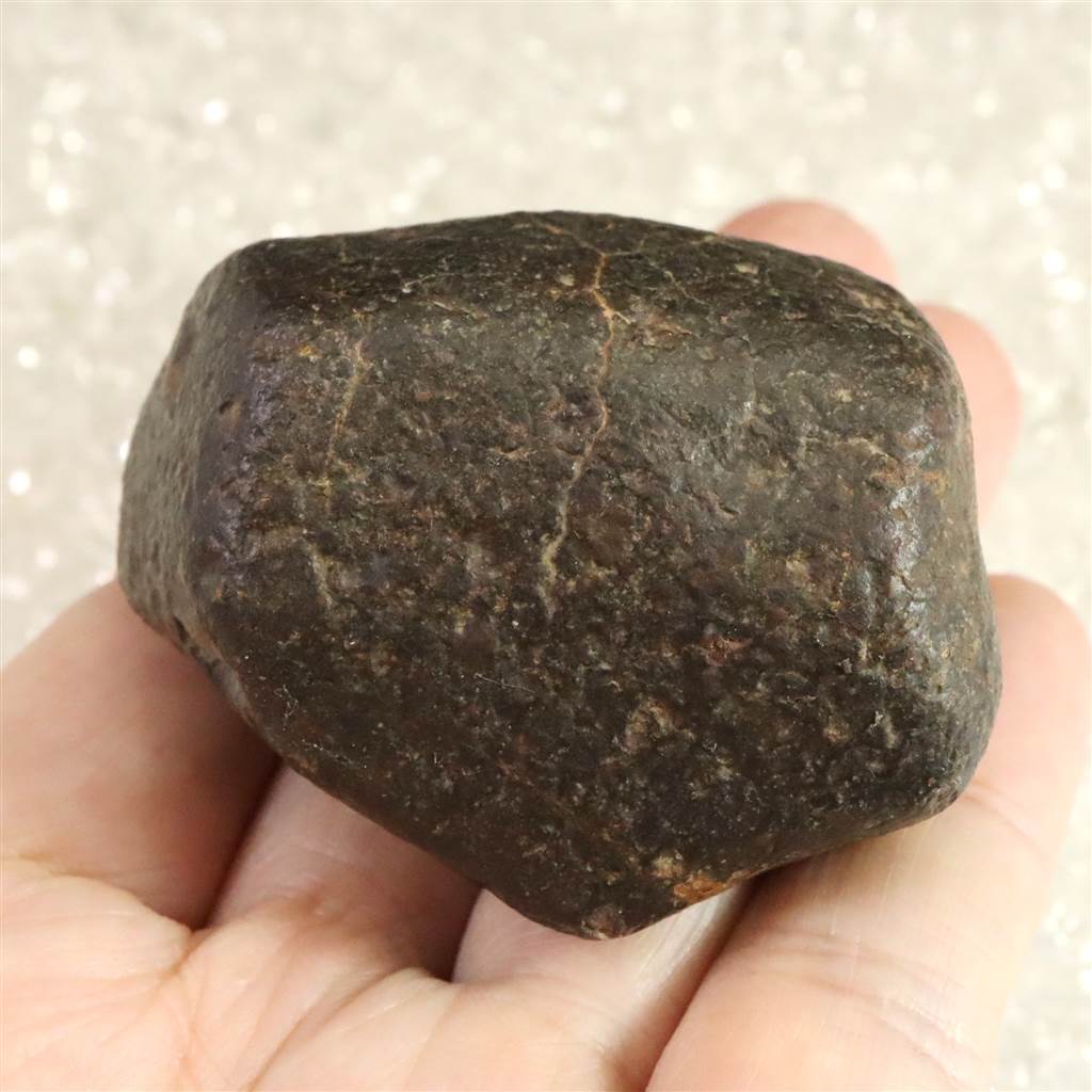 モロッコ産 コンドライト隕石 NWA 石質隕石 50mm原石 117.3g (ID:38892