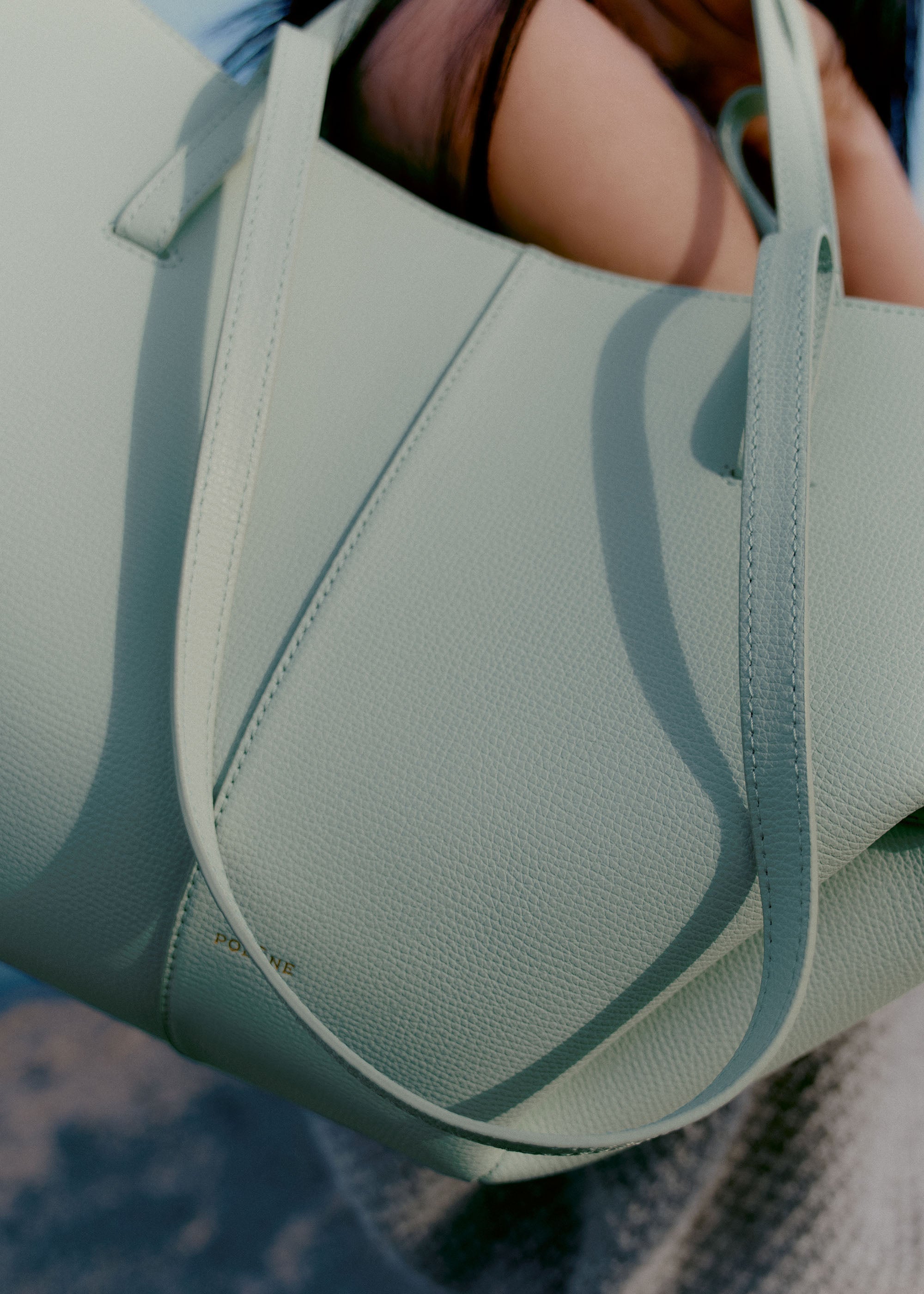 Polène | Bag - Cyme Mini - Textured Sea Foam