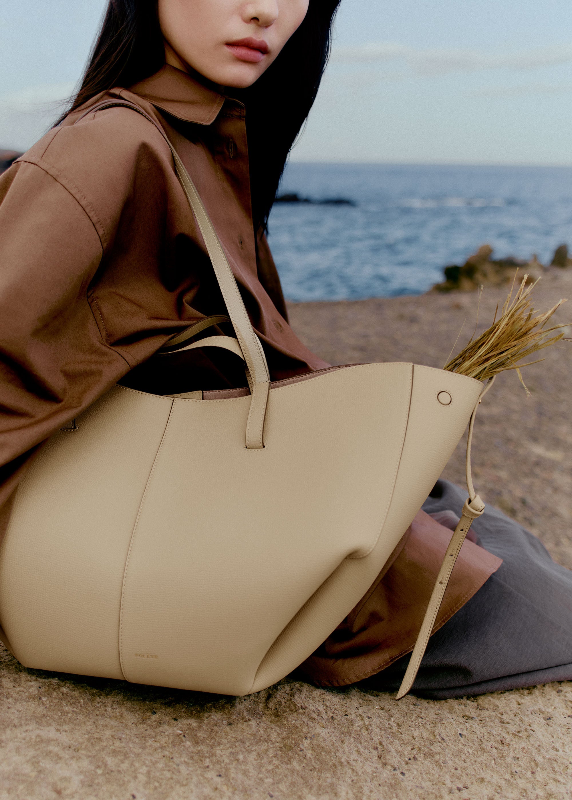 Polène | Bag - Cyme - Textured Sand