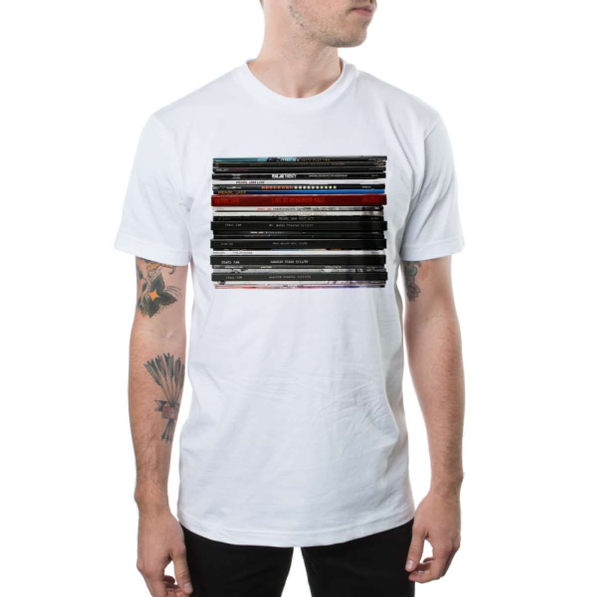 Spines – White Unisex Tee - Pearl Jam