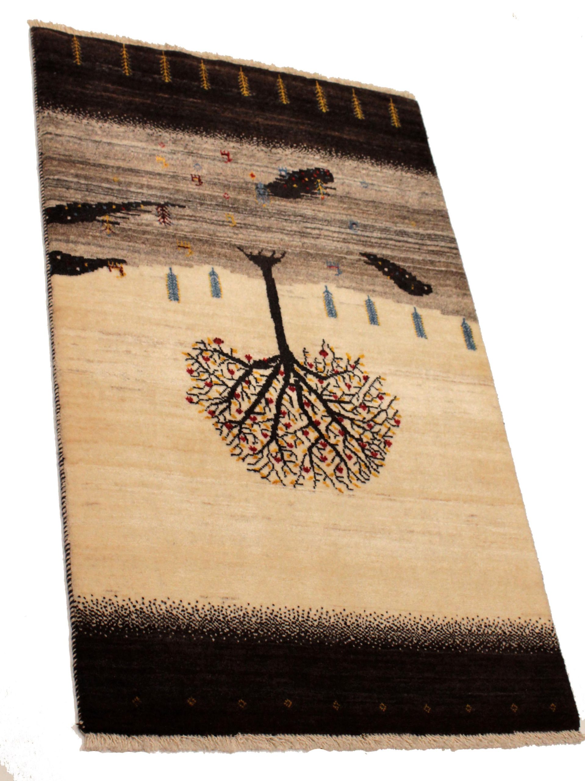 B-191035 ギャッベ 128×83㎝｜ギャッベ｜ペルシャ絨毯のイスファハン