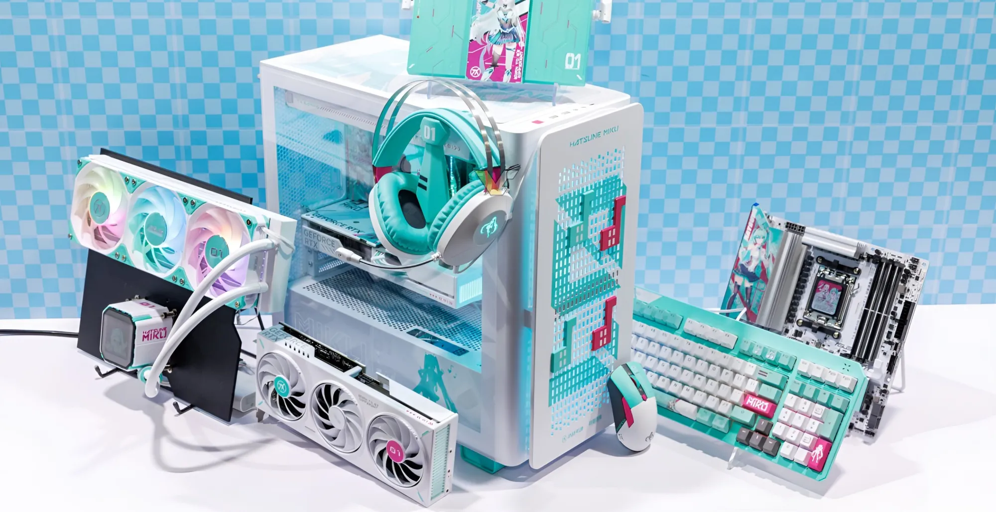 ASUS' new Hatsune Miku themed PC component range includes the RTX