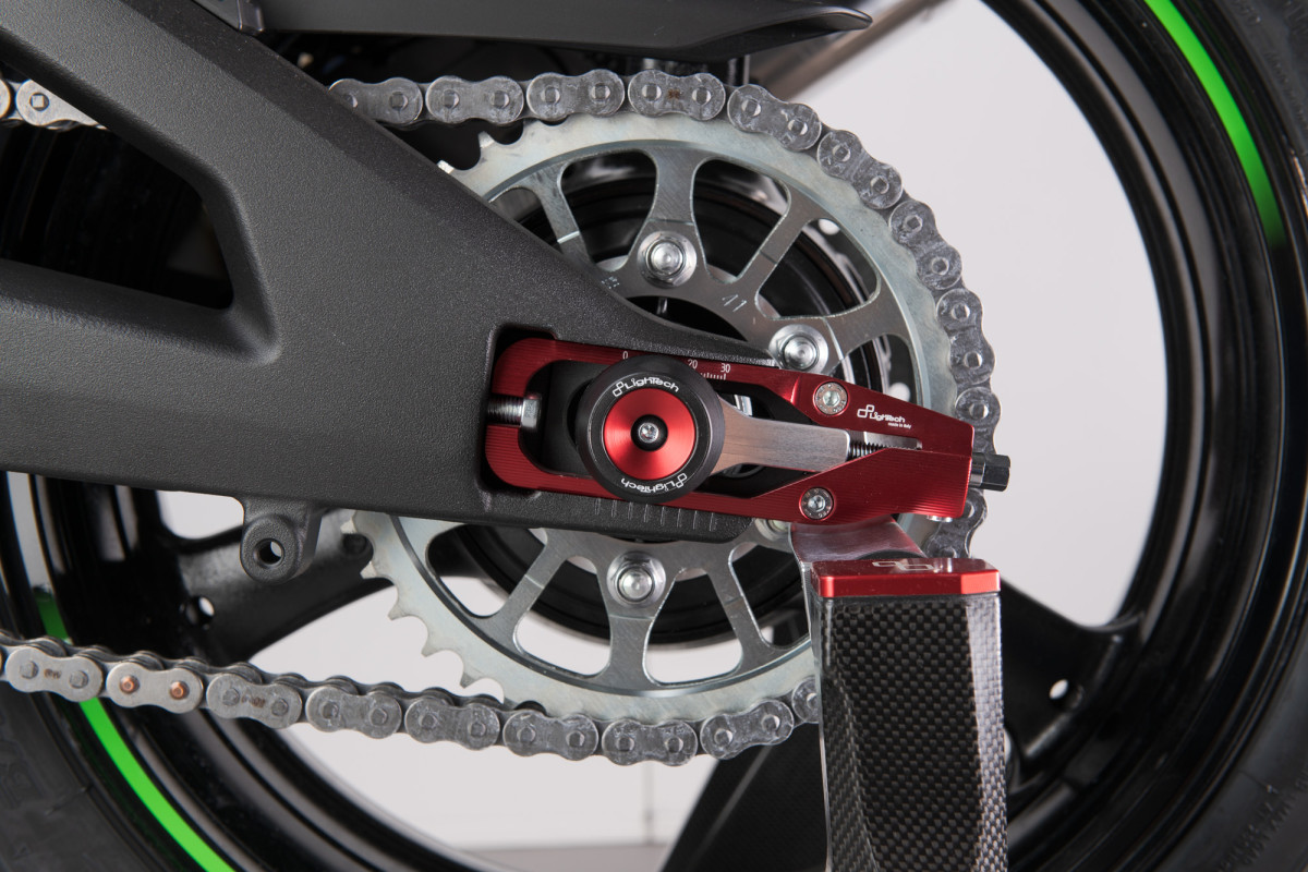 Lightech - Chain Adjusters - Red - Kawasaki - ZX10R - TEKA002ROS
