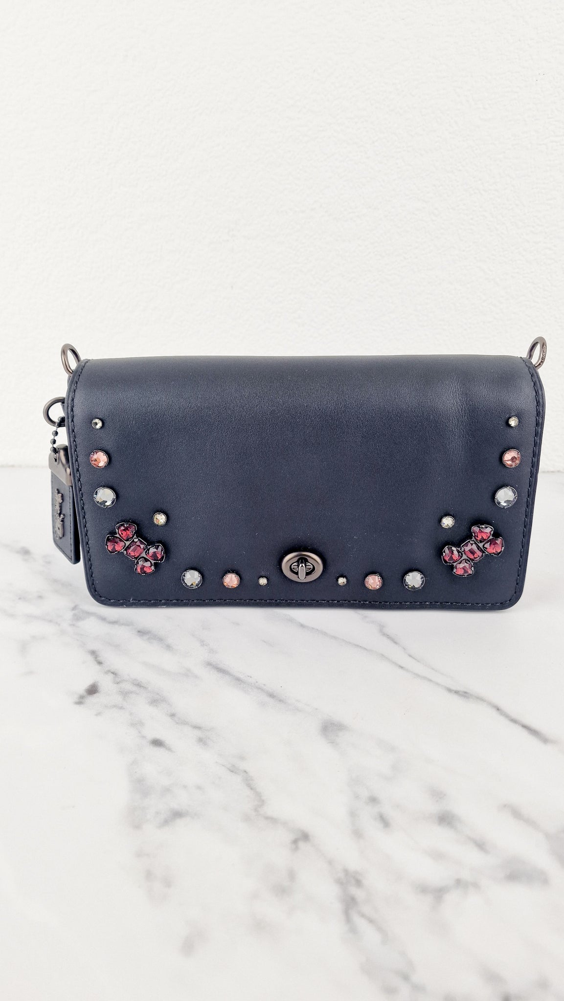 Coach 1941 Dinky Black with Crystal Bow Embellishment - Smooth