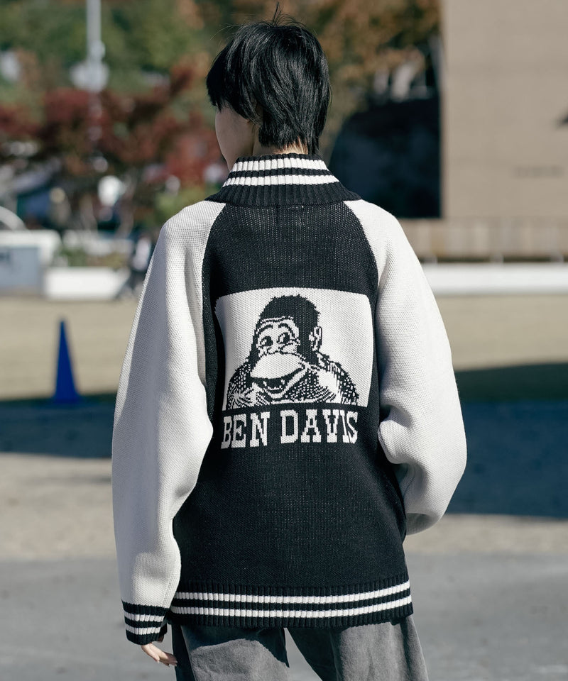 BEN DAVIS/ベンデイビス】ジャガードニットカウチン ニットジャケット