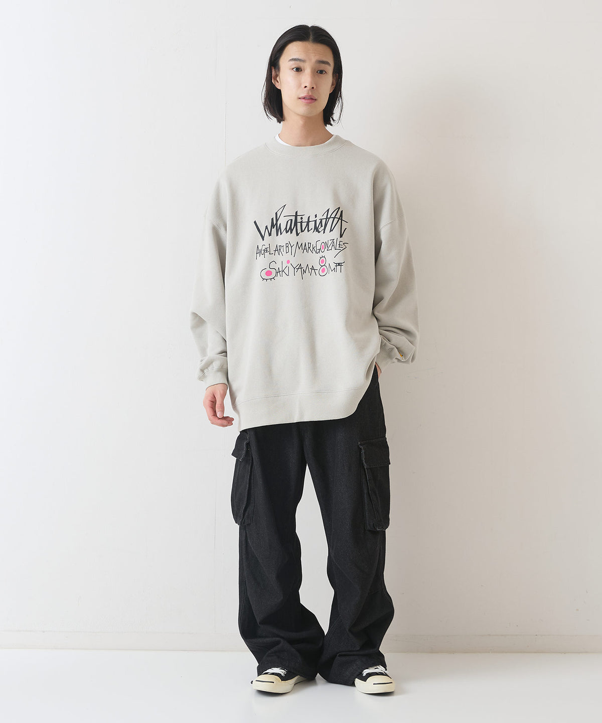 SAKIYAMA コラボ BIG トレーナー What it isNt ワットイットイズント