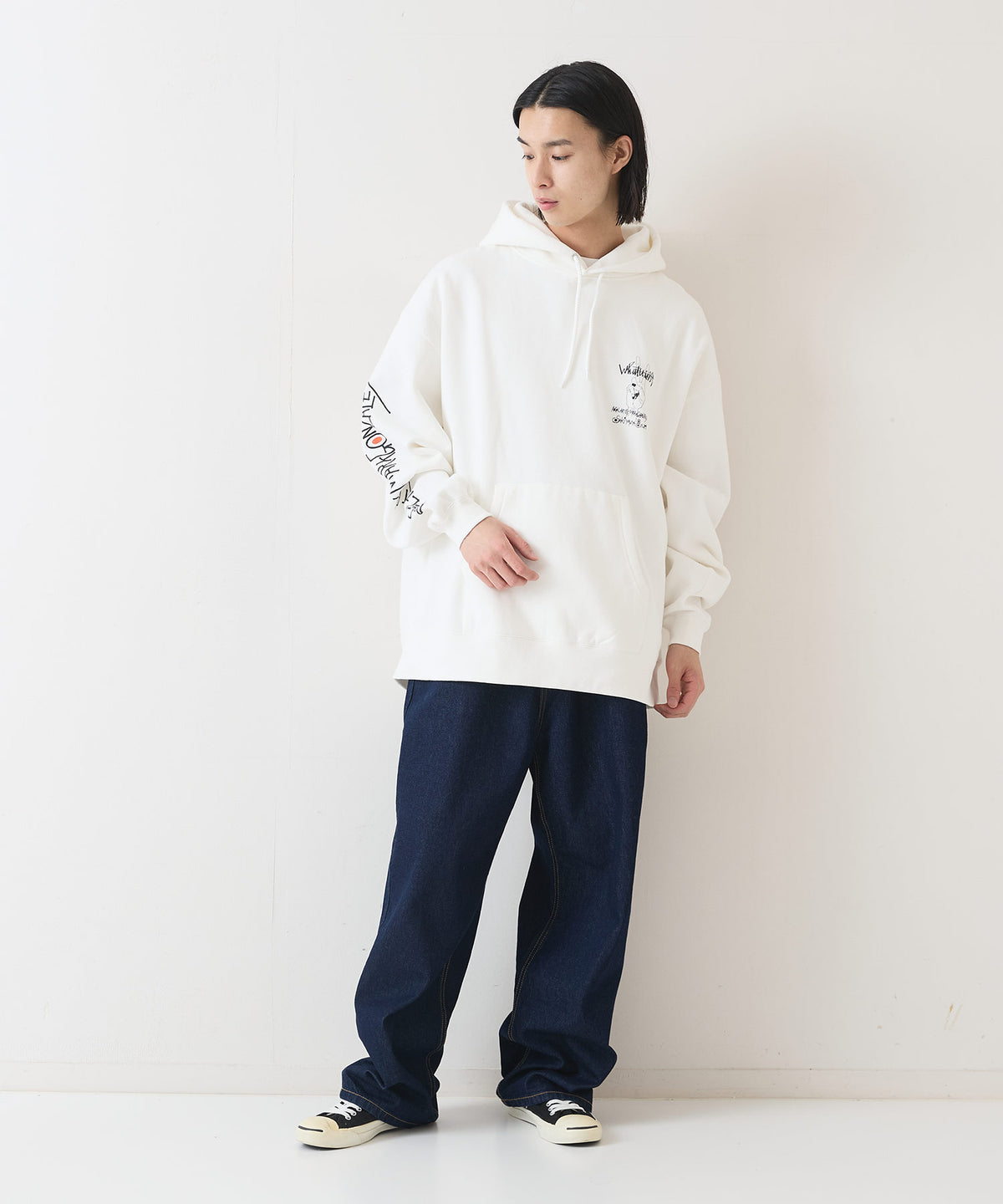 SAKIYAMA コラボ BIG フーデッド パーカー What it isNt ワットイット