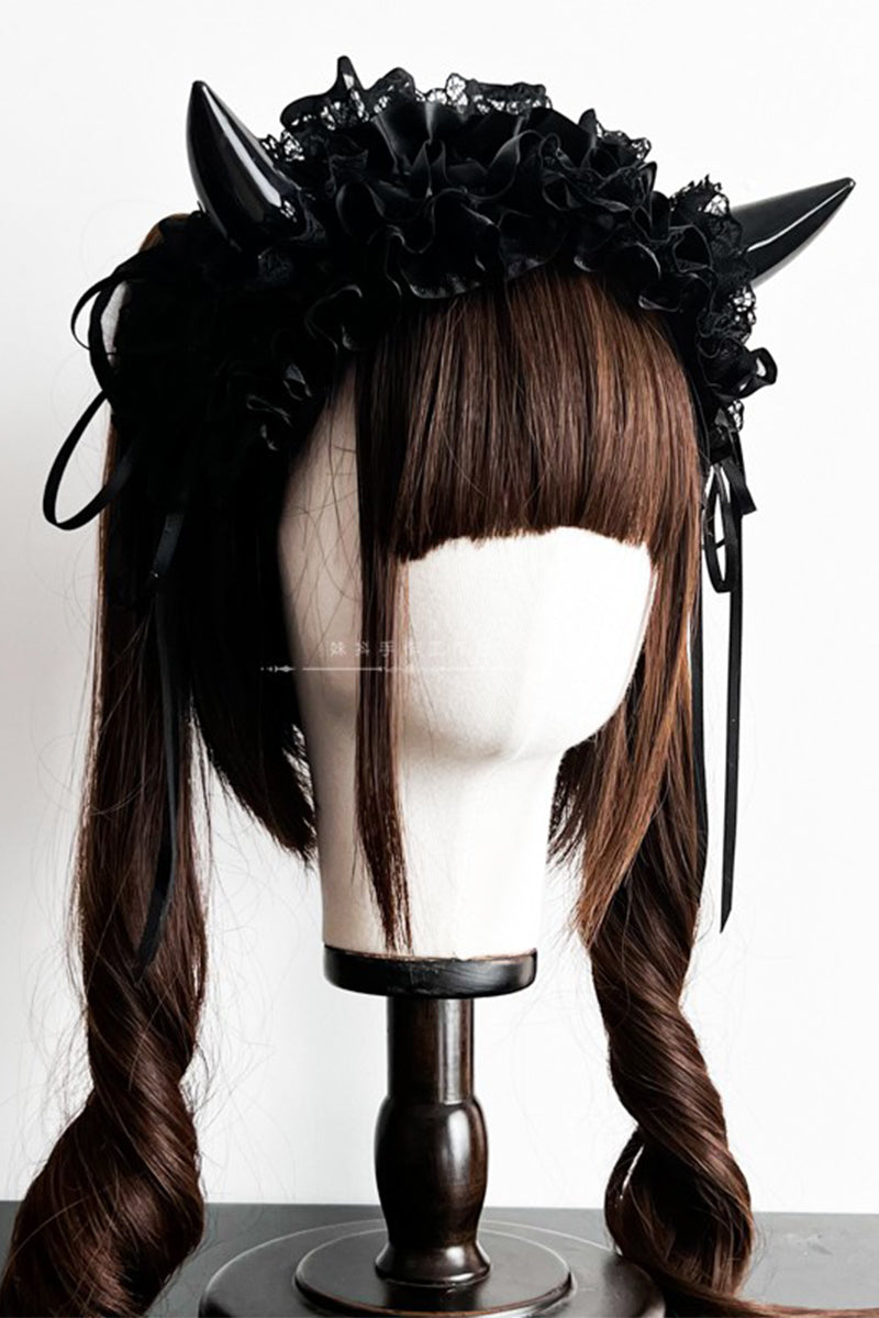 悪魔ツノ付きヘッドドレス【妹抖手作工作屋】 – Epetice
