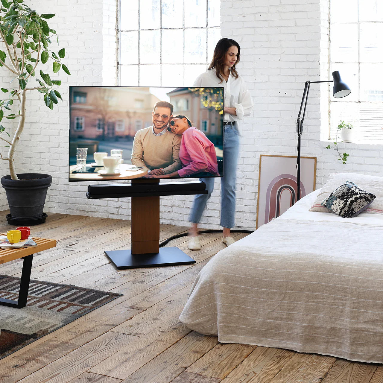 WALL INTERIOR TVSTAND V2 CASTER