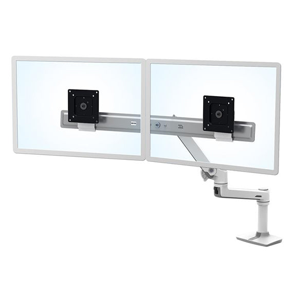 LX Desk Dual Direct Monitor Arm (white)