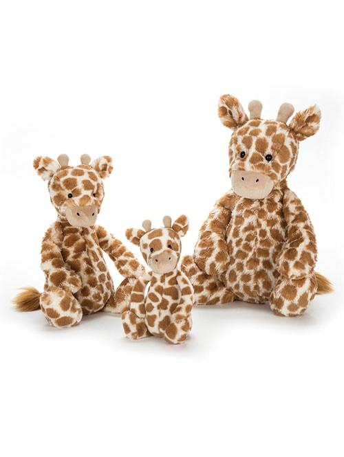 Mサイズ】Jellycat Bashful Giraffe Medium キリンの縫いぐるみ BAS3GN