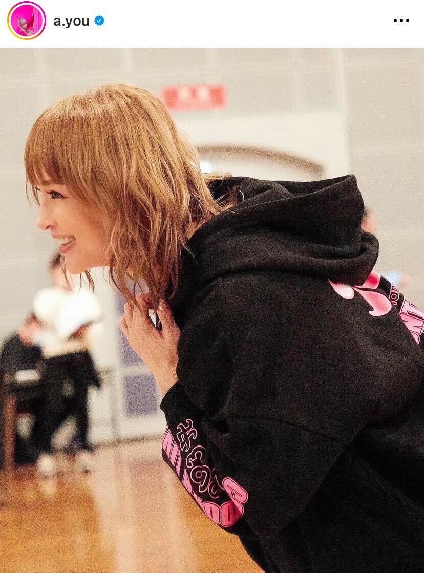 喉が終了”浜崎あゆみ、ゆるふわボブの熱量あふれるリハーサルSHOTに