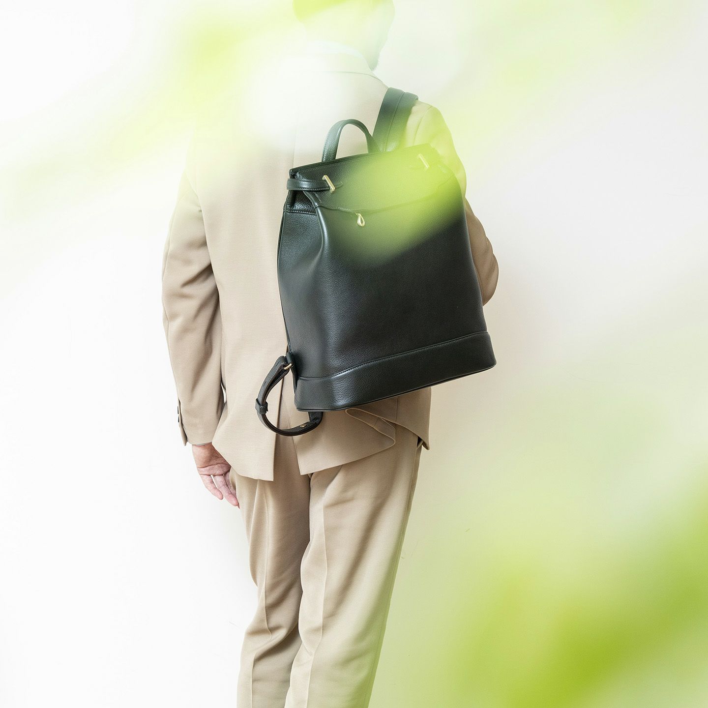 シュリンク サイドベルトバックパック《Integrate》 - British Green