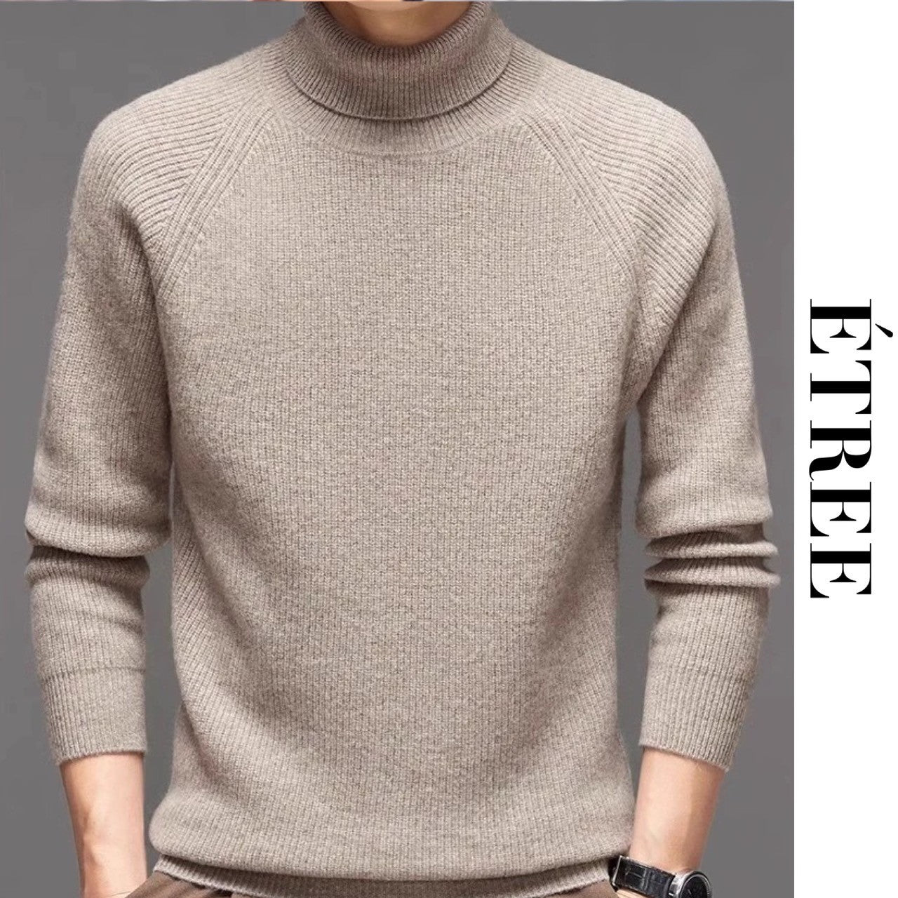 L TMT タートルネック セーター ニット ウール100％ 定価49500円 M