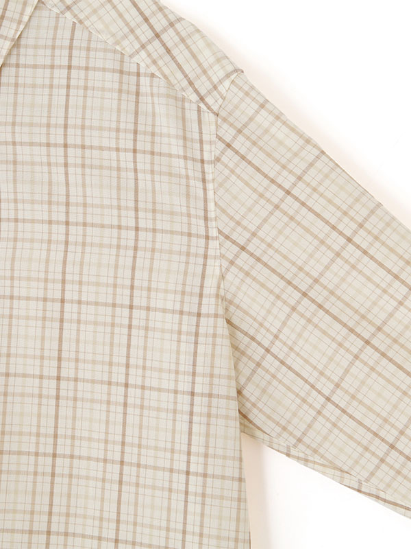 オリジナルマルチチェックシャツ(F BEIGE): トップス │ ETRE TOKYO