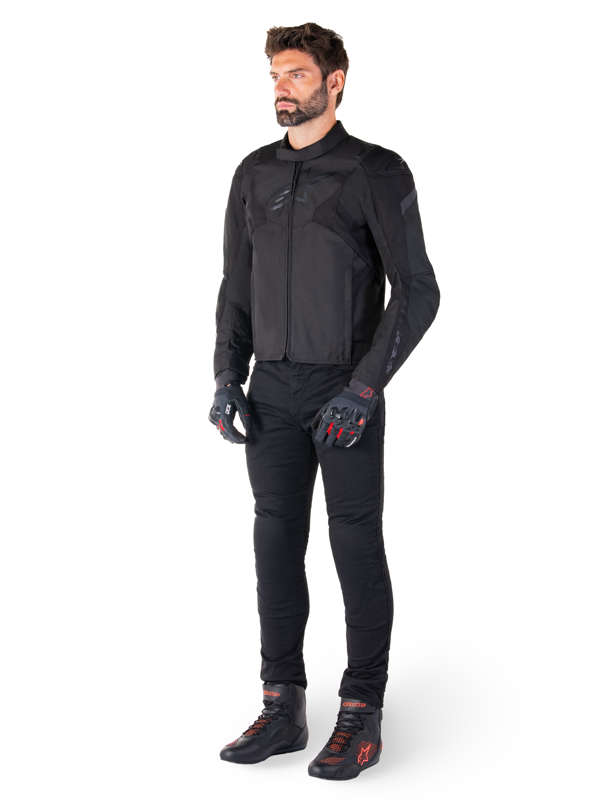 T-Jaws V4 Waterproof - Black Motorcycle Jacket | Alpinestars®
