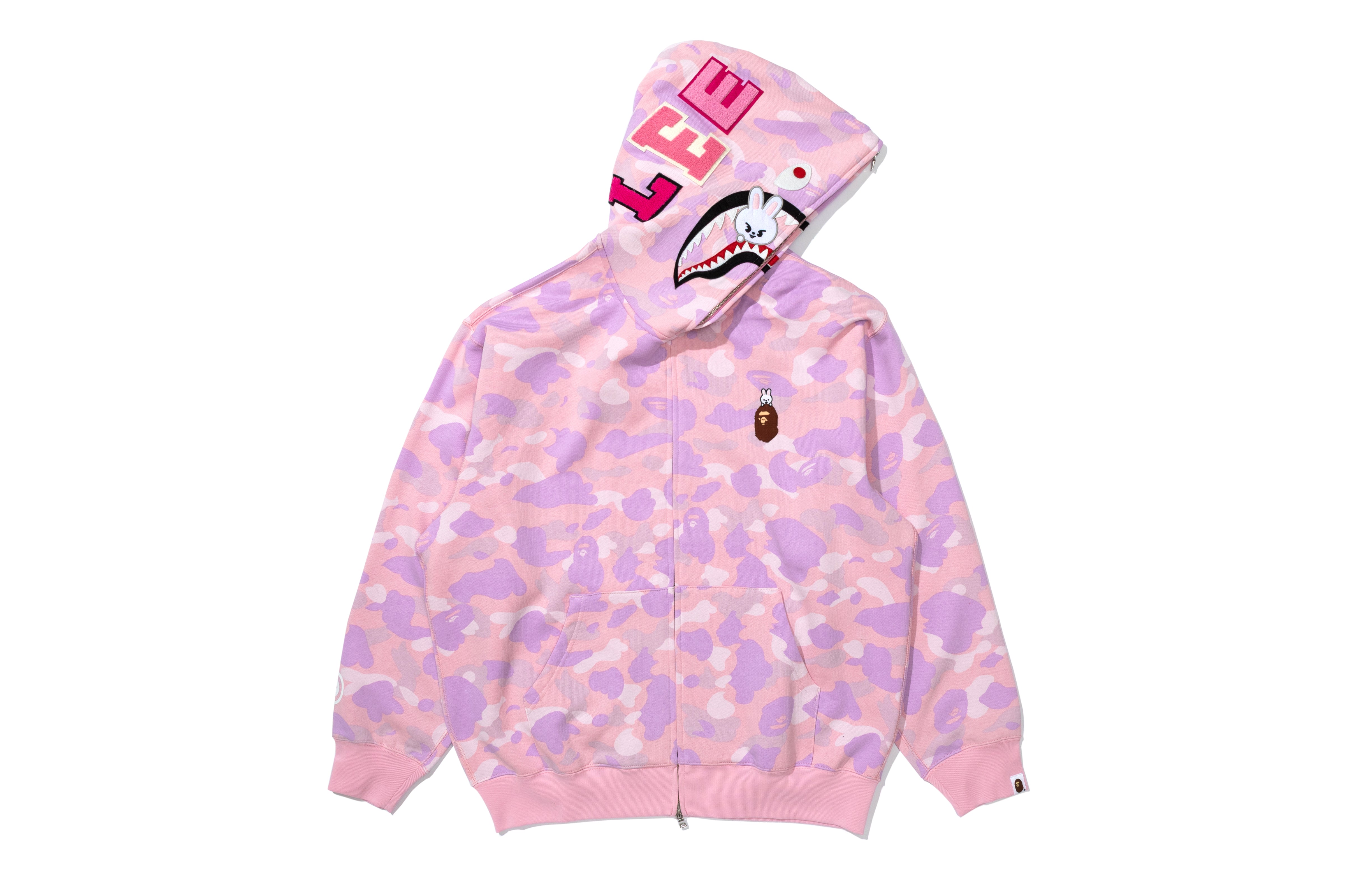 BAPE X STRAYKIDS LEEBIT SHARK FULL ZIP HOODIE – eu.bape.com