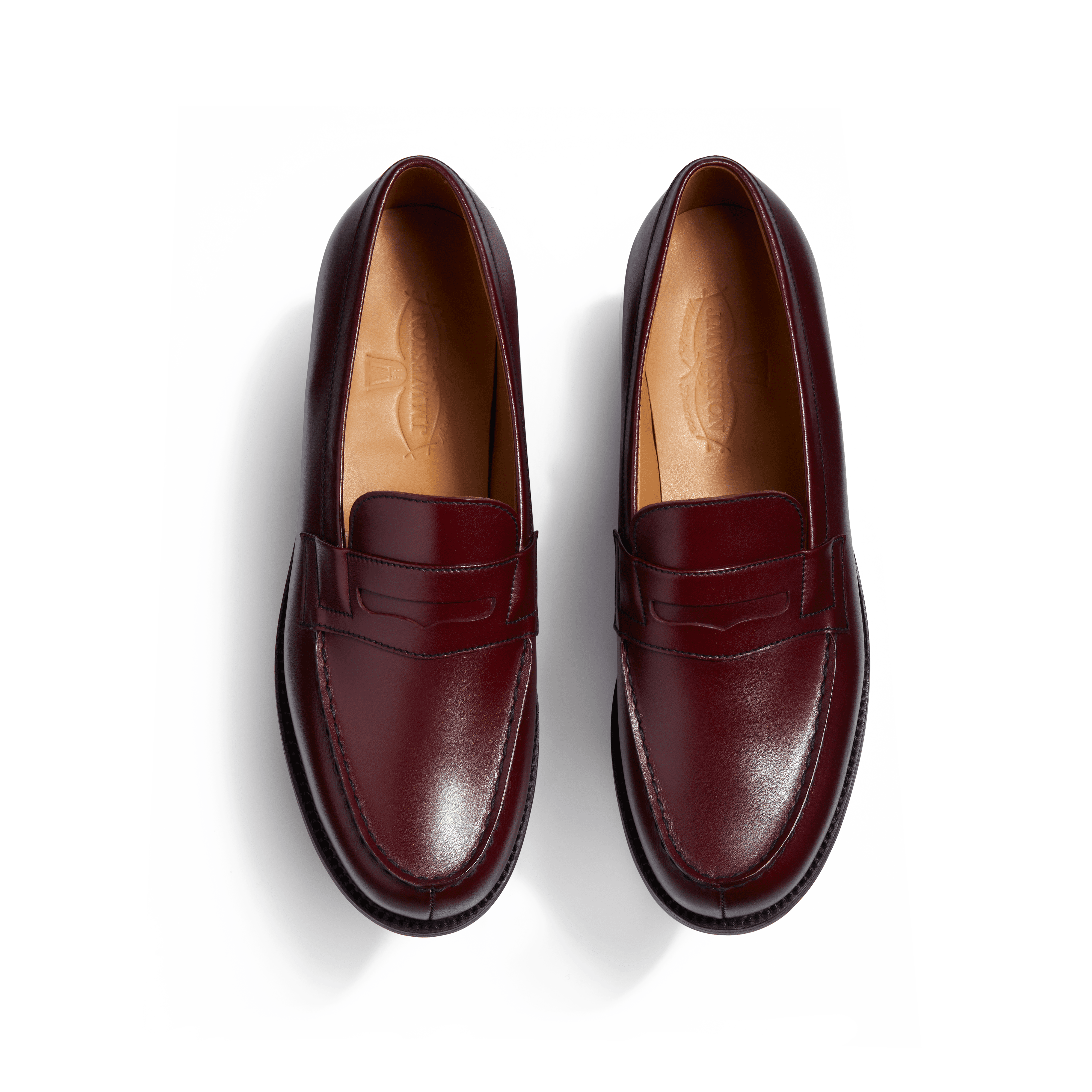 Women's Burgundy Leather Menton Loafer – J.M. Weston