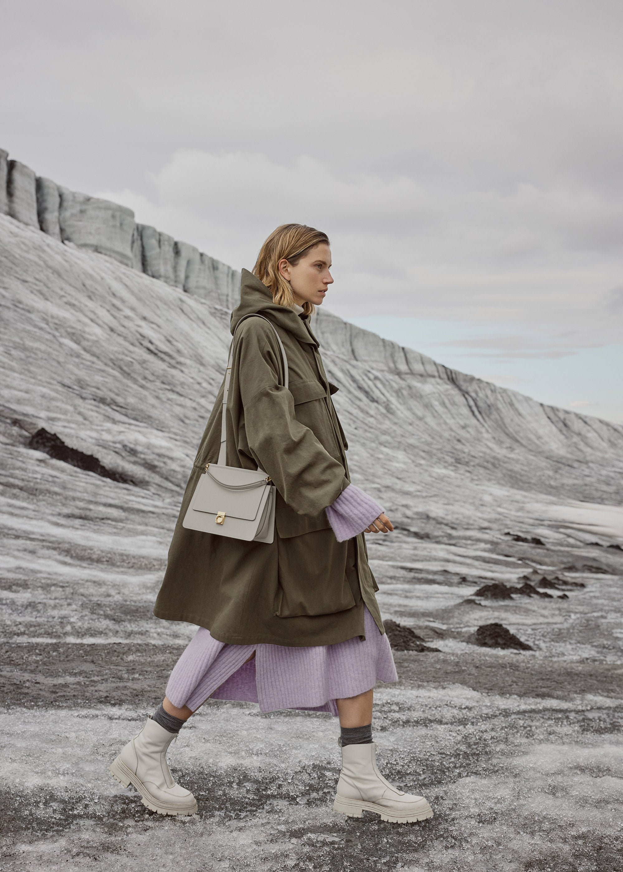 Polène | Bag - Numéro Sept - Textured Chalk – Polène EU