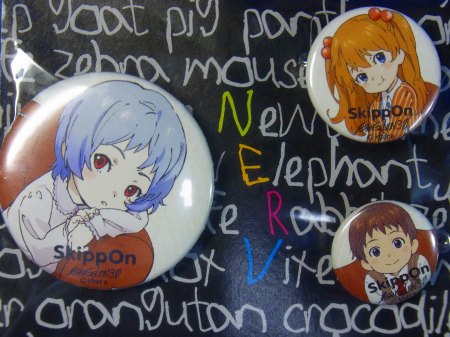 エヴァンゲリオン evacolon picnic 缶バッジ アスカ せきやゆりえ 新