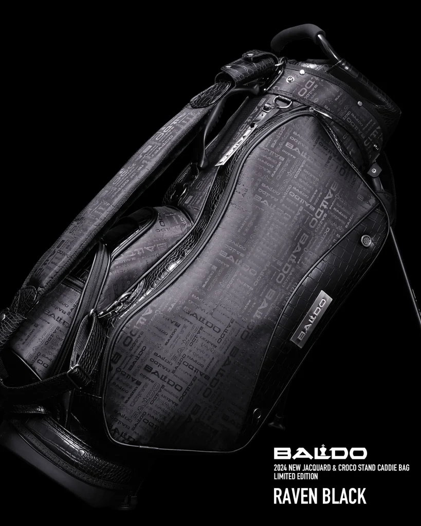 2024 NEW JACQUARD & CROCO STAND CADDIE BAG LIMITED EDTION | BALDO