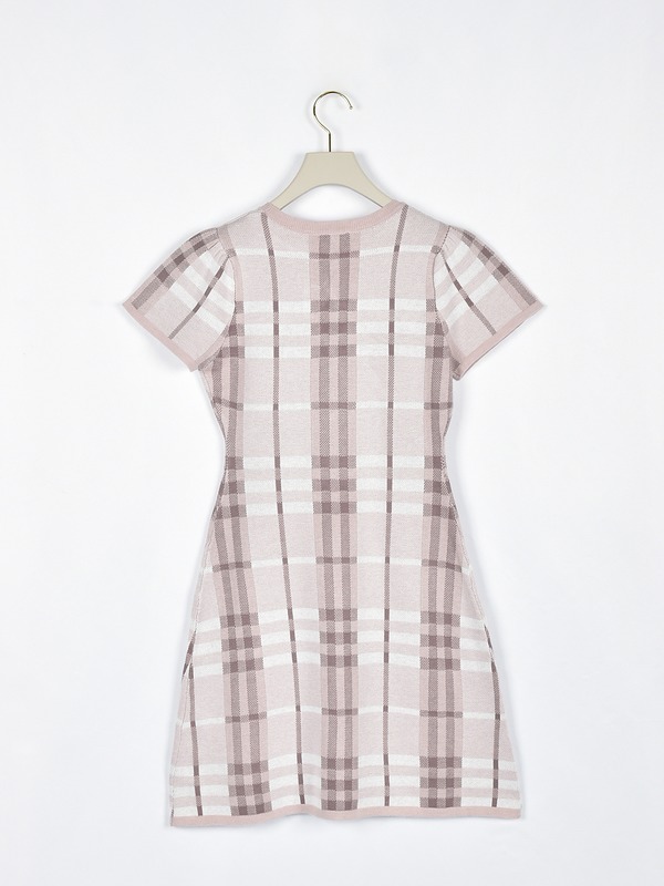 ビッグチェックニットワンピース｜evelyn（エブリン）公式通販サイト