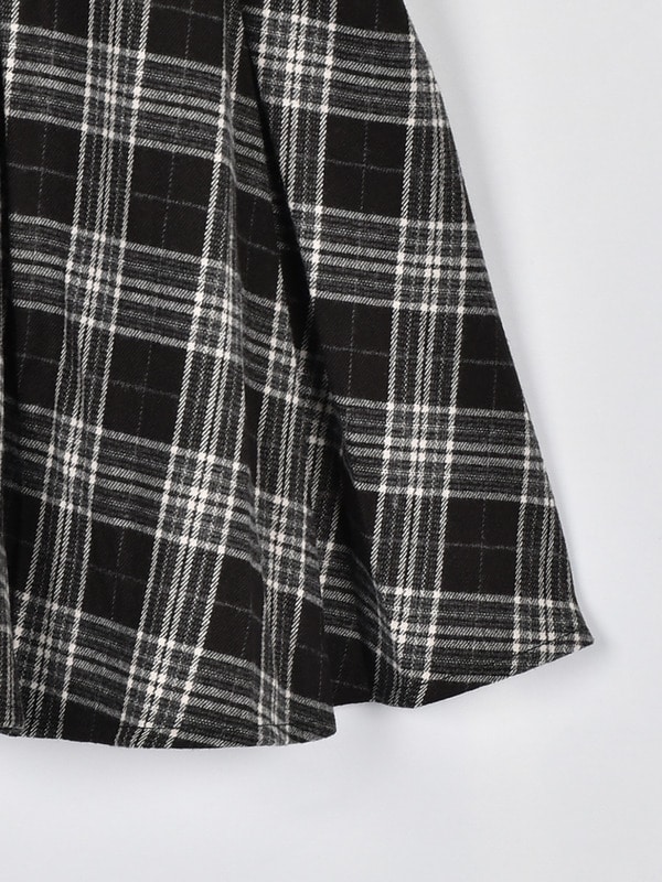 ファー襟付きチェックミニワンピース｜evelyn（エブリン）公式通販サイト