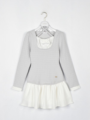 チェックドッキングニットワンピース｜evelyn（エブリン）公式通販サイト