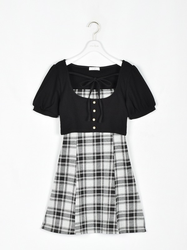 リボンチェックミニワンピース｜evelyn（エブリン）公式通販サイト