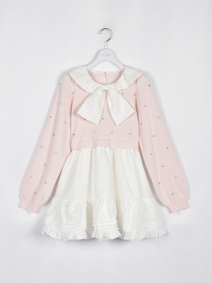 襟タックミニワンピース｜evelyn（エブリン）公式通販サイト