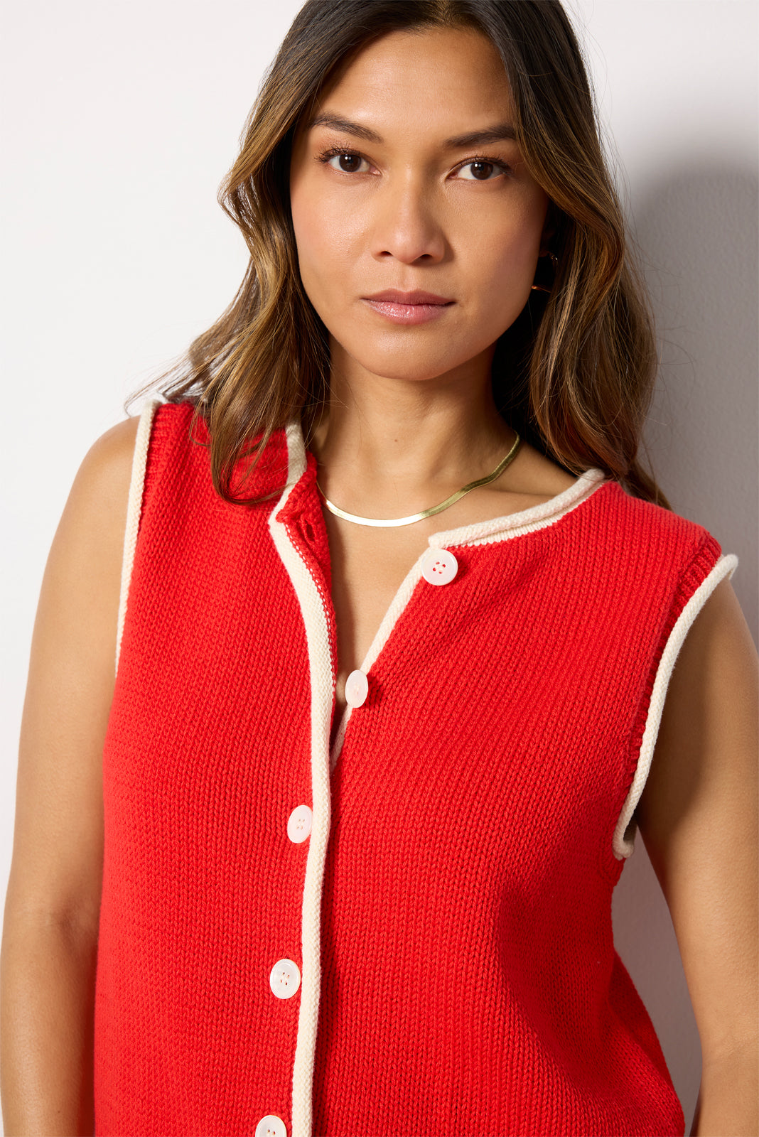 Bridget Tipped Vest